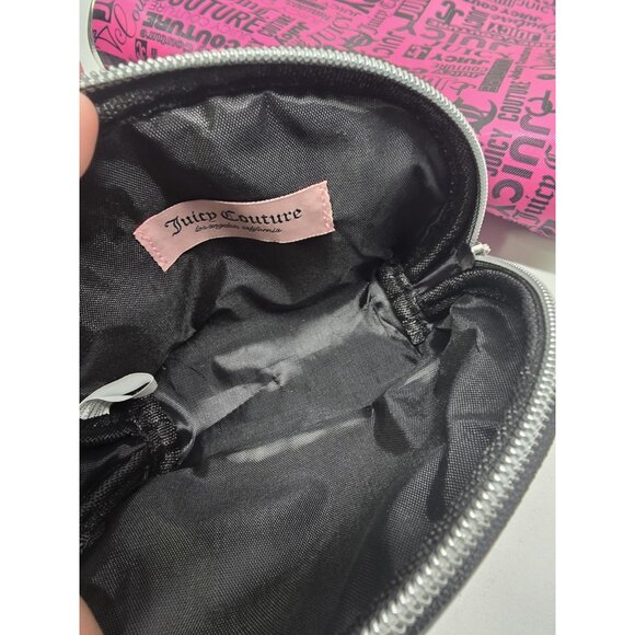 Juicy Couture Makeup Case Travel Bag Lot Of 2- Small One Missing Some Gemstones - Picture 3 of 10